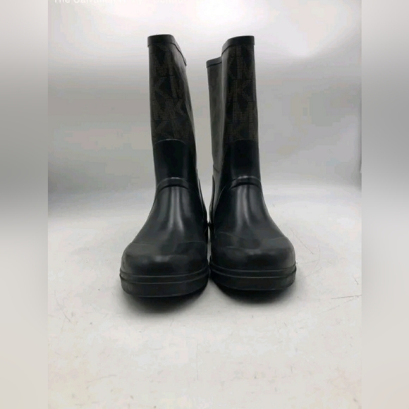 Michael Kors Designer MK Black And Brown Rain Boots  Women's 8 - Picture 4 of 7